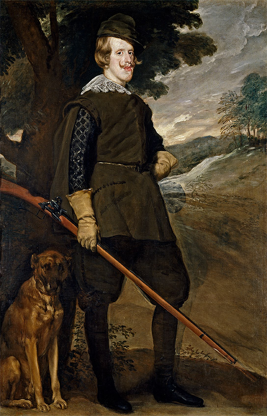 
      Diego Velázquez / 1599, Seville - 1660, Madrid / Philip IV as hunter (Felipe IV en traje de cazador) c.1633 / Oil on canvas / 191 x 126 cm / P1184 / Collection: Museo Nacional del Prado
    