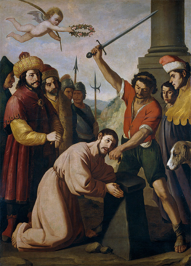
      Francisco de Zurbarán / 1598,Fuente de Cantos, Badajoz – 1664, Madrid / The martyrdom of Saint James (Martirio de Santiago) c.1640 / Oil on canvas / 252 x 186 cm / P7421 / Collection: Museo Nacional del Prado
    