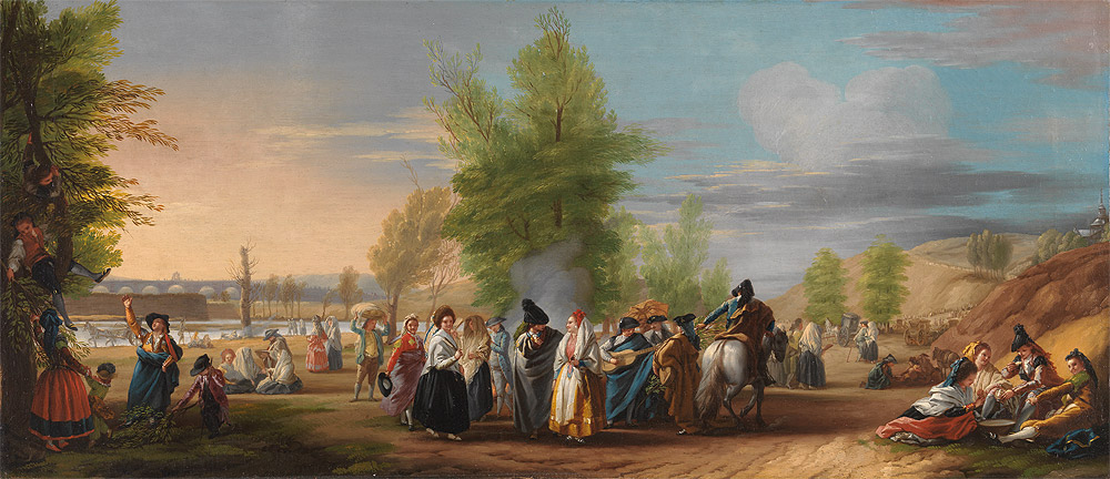
      José del Castillo / 1737–1793, Madrid / The meadow of San Isidro (La pradera de San Isidro) 1785 / Oil on canvas / 49 x 99.5 cm / P7723 / Collection: Museo Nacional del Prado
    