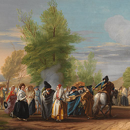 
      José del Castillo / 1737–1793, Madrid / The meadow of San Isidro (La pradera de San Isidro) 1785 / Oil on canvas / 49 x 99.5 cm / P7723 / Collection: Museo Nacional del Prado
    
